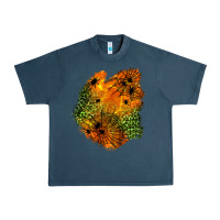 Midnight Navy spider leopard  halloween patch Urban Heavy Tee - BundleAndBundleShop