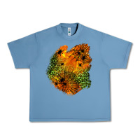 Pebble Blue spider leopard  halloween patch Urban Heavy Tee - BundleAndBundleShop