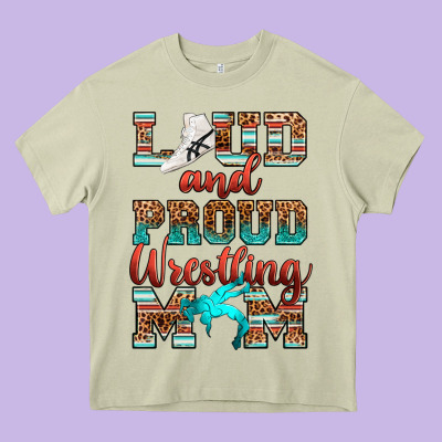 Heavy Core Tee loud and proud wrestling mom