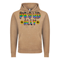 Vintage Coffee proud ally Vintage Hoodie - CowhideDigitalArt