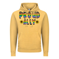 Vintage Mustard proud ally Vintage Hoodie - CowhideDigitalArt