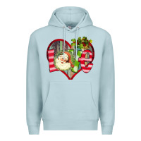 Blue Mist Love Christmas Santa Premium Hoodie - Bettercallsaul