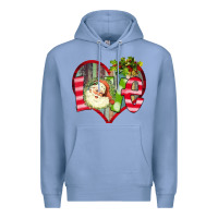 Colony Blue Love Christmas Santa Premium Hoodie - Bettercallsaul