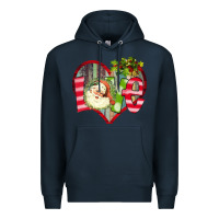 Navy Love Christmas Santa Premium Hoodie - Bettercallsaul