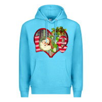 Ocean Blue Love Christmas Santa Premium Hoodie - Bettercallsaul