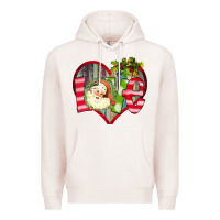 Pale Pink Love Christmas Santa Premium Hoodie - Bettercallsaul