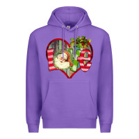 Purple Love Christmas Santa Premium Hoodie - Bettercallsaul
