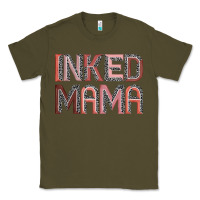 Army Green inked mama Classic Tee - JahusDesignShop