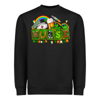 Black st patricks nurse Heavyweight Sweatshirt - AdoDesignShop