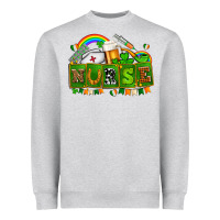 Heather Grey st patricks nurse Heavyweight Sweatshirt - AdoDesignShop