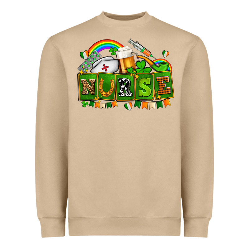 St Patricks Nurse Heavyweight Sweatshirt by AdoDesignShop | Teevron