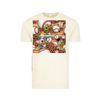 Vintage Arctic baseball leopard cowhide sunflower seamless pattern Vintage Tee - JahusDesignShop