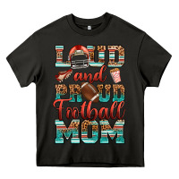 Asphalt loud and proud football mom Heavy Core Tee - RanaPortraitStore