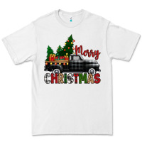 White merry christmas with black truck Premium Tee - Zillion Design Studio