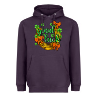 Plum St.Patrick's Good Luck Heavyweight Hoodie - BundleAndBundleShop