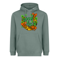 Sage St.Patrick's Good Luck Heavyweight Hoodie - BundleAndBundleShop