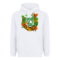 White St.Patrick's Good Luck Heavyweight Hoodie - BundleAndBundleShop