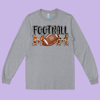 Football Mom Long Sleeve Tee Designed By Adodesignshop