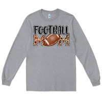 Heather Grey football mom Long Sleeve Tee - AdoDesignShop