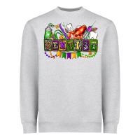 Heather Grey mardi gras dentist Heavyweight Sweatshirt - AdoDesignShop