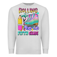 Dove Grey rolling into fifth grade Premium Sweatshirt - BundleAndBundleShop