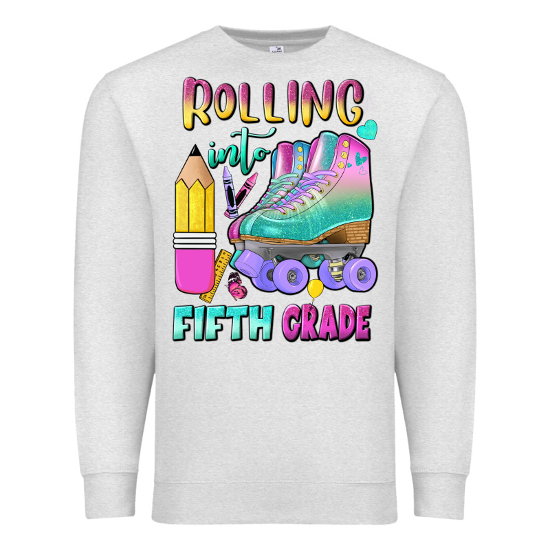 Rolling Into Fifth Grade Premium Sweatshirt by BundleAndBundleShop | Teevron