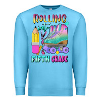 Ocean Blue rolling into fifth grade Premium Sweatshirt - BundleAndBundleShop
