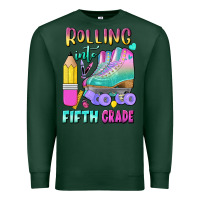 Sports Green rolling into fifth grade Premium Sweatshirt - BundleAndBundleShop