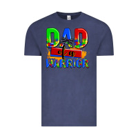 Vintage Denim dad of a warrior Vintage Tee - AdoDesignShop