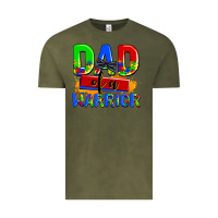 Vintage Olive dad of a warrior Vintage Tee - AdoDesignShop