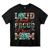 Black loud and proud cheer mom Heavy Core Tee - RanaPortraitStore