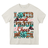 Cream loud and proud cheer mom Heavy Core Tee - RanaPortraitStore