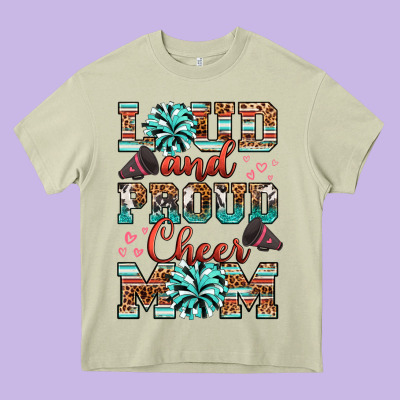 Heavy Core Tee loud and proud cheer mom