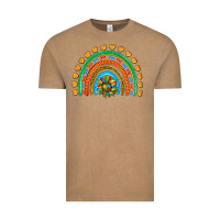Vintage Coffee autism heart ribbon rainbow Vintage Tee - AdoDesignShop