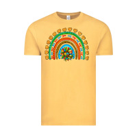Vintage Mustard autism heart ribbon rainbow Vintage Tee - AdoDesignShop