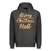 Charcoal Heather Merry Christmas Y'all Premium Hoodie - Bettercallsaul