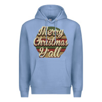 Colony Blue Merry Christmas Y'all Premium Hoodie - Bettercallsaul