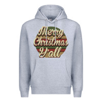 Heather Grey Merry Christmas Y'all Premium Hoodie - Bettercallsaul