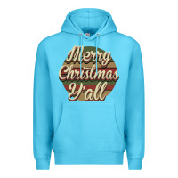 Ocean Blue Merry Christmas Y'all Premium Hoodie - Bettercallsaul