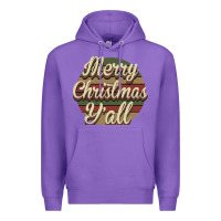 Purple Merry Christmas Y'all Premium Hoodie - Bettercallsaul