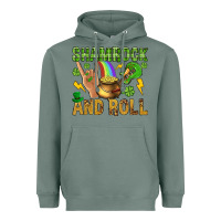 Sage Shamrock and roll Heavyweight Hoodie - BundleAndBundleShop