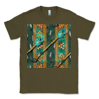 Army Green aztec and arrow Classic Tee - BundleAndBundleShop
