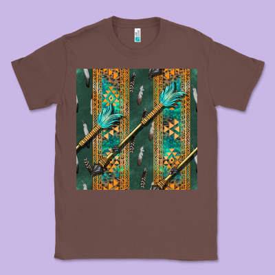 Aztec And Arrow Classic Tee Designed By Bundleandbundleshop