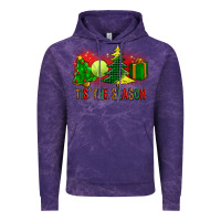 Cloud Purple tis the season christmas with tennis ball and tree cookie Vintage Hoodie - FaDigitalArtStudio