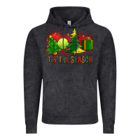 Vintage Black tis the season christmas with tennis ball and tree cookie Vintage Hoodie - FaDigitalArtStudio
