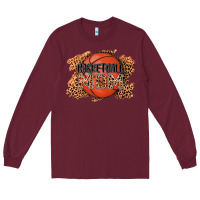 Burgundy basketball mom Long Sleeve Tee - AdoDesignShop