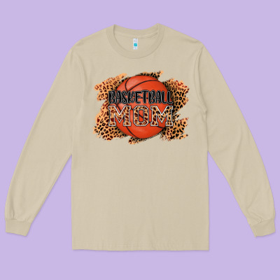 Basketball Mom Long Sleeve Tee Designed By Adodesignshop