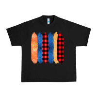 Black Western Farm Life Pattern Brush Stroke Urban Heavy Tee - Bettercallsaul