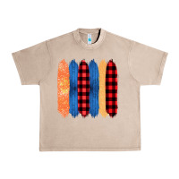 French Oak Western Farm Life Pattern Brush Stroke Urban Heavy Tee - Bettercallsaul
