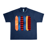 Navy Western Farm Life Pattern Brush Stroke Urban Heavy Tee - Bettercallsaul